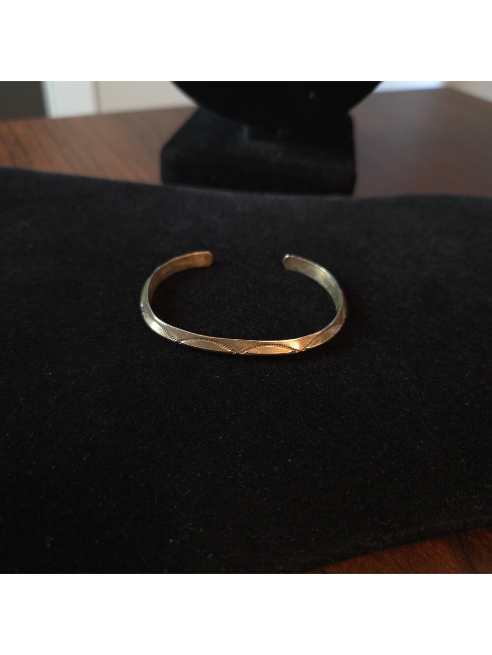 Vintage TAHE Sterling Silver Cuff Bracelet